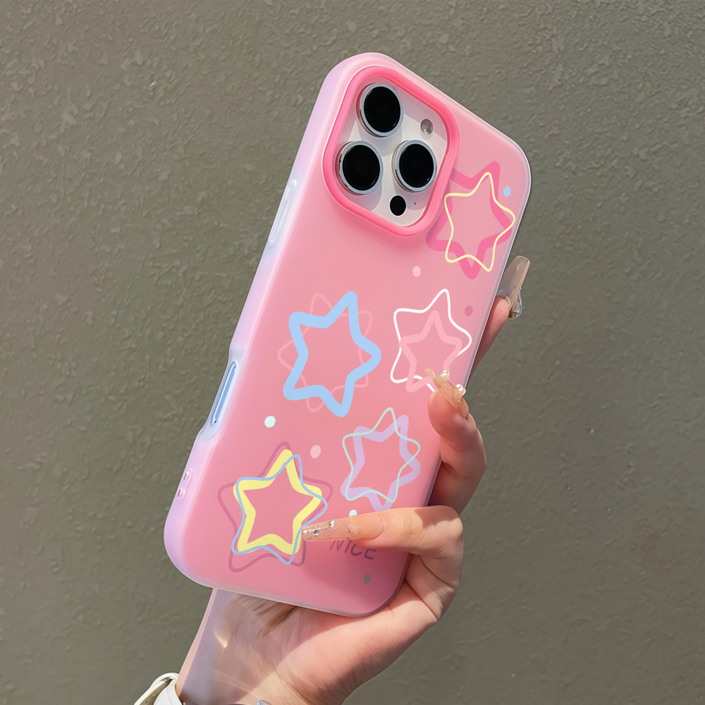 Samsung Galaxy A55 - Чехол для телефона Kawaii Outlines Star