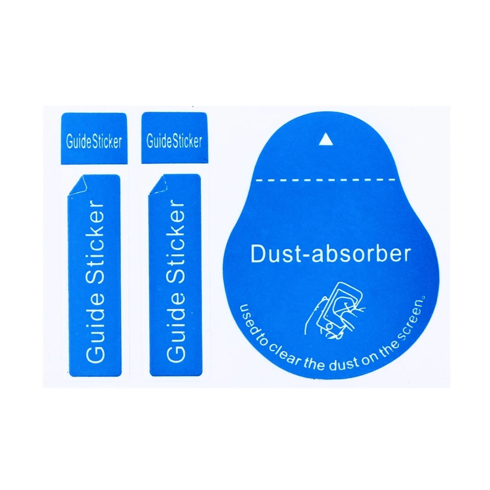 Dust Removal Sticker - Наклейка-инструкция для очистки экрана из закаленного